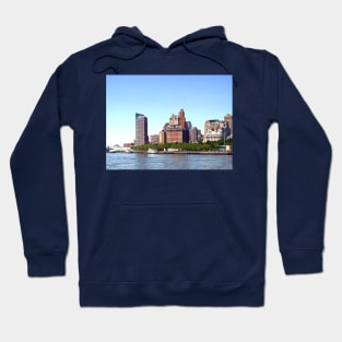 Manhattan NY - Manhattan Skyline on a Clear Day Hoodie